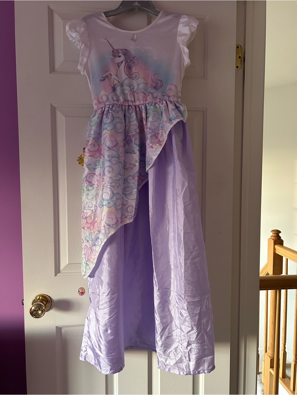 Little adventures unicorn princess dress size 3XL 11-13 years purple rainbow